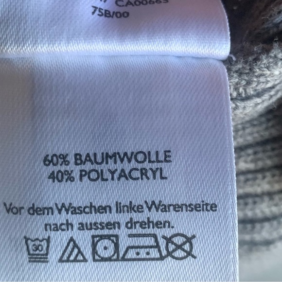 Eddie Bauer Gray Quarter Zip pullover Knit Sweater Size PXL - Picture 5 of 6